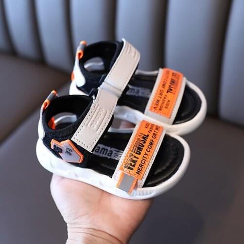 2021 New Children Summer Shoes Baby Boys Beach Sandals 1-6 Years Toddler Girls Soft Bottom Shoes Kids Toddler Sandals Size 21-30