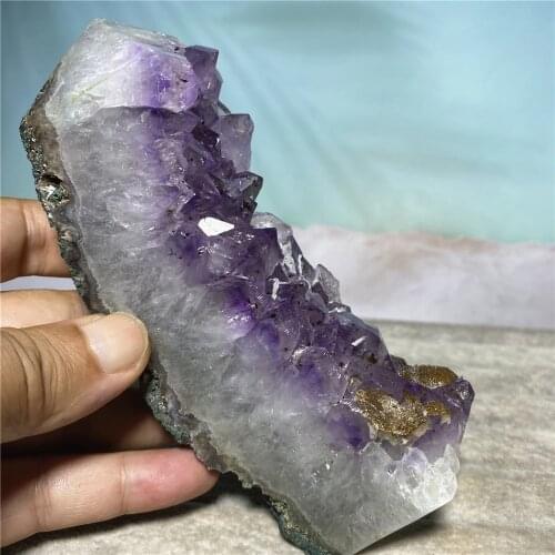 Tower Druzy Agate Natural Voog Quartz Crystal Point Cluster Healing Stones Specimen Home Crafts Decoration Gift Geode Wand