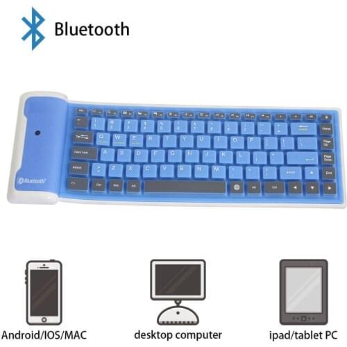 Bluetooth Keyboard Rechargeable Wireless Keyboard For Ipad Phone Tablet Ultra Slim Foldable Keyboard Compatible With IOS WindowS