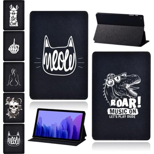 Tablet Case for Samsung Galaxy Tab A7 10.4 Inch 2020 T500/T505 PU Leather Protector Shell + Free Stylus