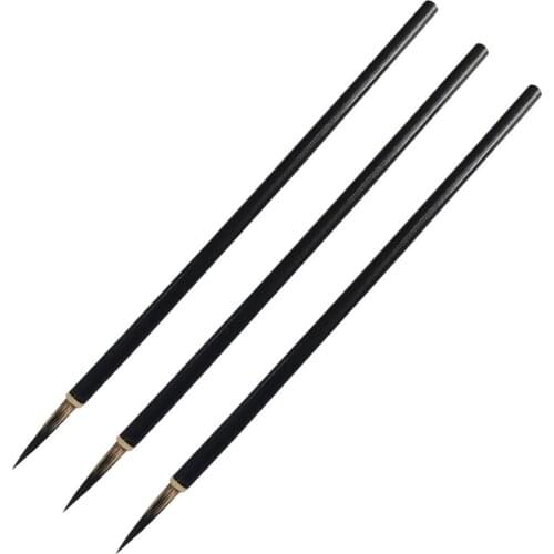 Wooden brush wolf hair calligraphy practice hook line pen calligraphy pen black bamboo artist painting watercolor supplies