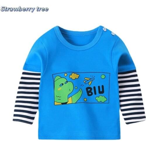 New Autumn Baby Girls Cartoon Cotton Long Sleeve T Shirt Children Tees Toddler Boys Girls Clothes T Shirts Kids Baby Clothes