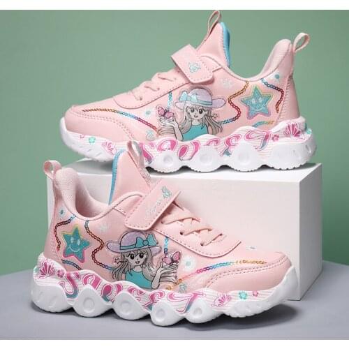 2021 Autumn Girls Sneakers For Children Casual Shoes Kids Sneakers Toddler Shoees Sport Running Breathable Mesh Tenis Infantil