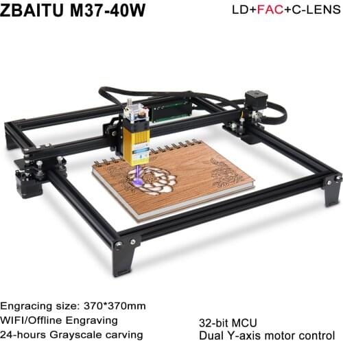 NEW 40W Frame Laser Engraver. 370*370mm Engraving Area, Can cut 8mm plywood, can engrave stainless steel,suit for MASTER AND CNC