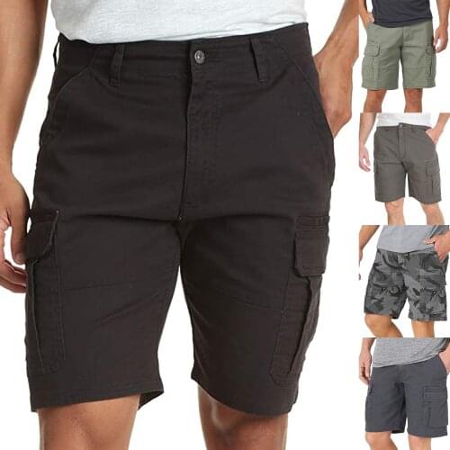 Summer Mens Casual Shorts Pockets Zipper Sport Shorts Street Wear Fashion Male Shorts Plus Size Ropa Hombre шорты мужские