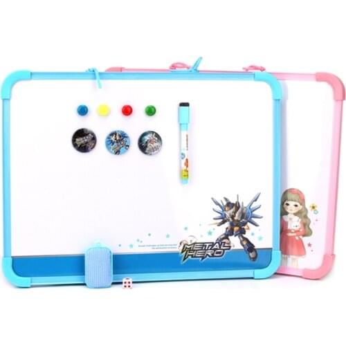 Magnetic Whiteboard Writing Flexible Home Decoration Message Small White Board for Kids Memo Pad With Flight Chess 40*30cm