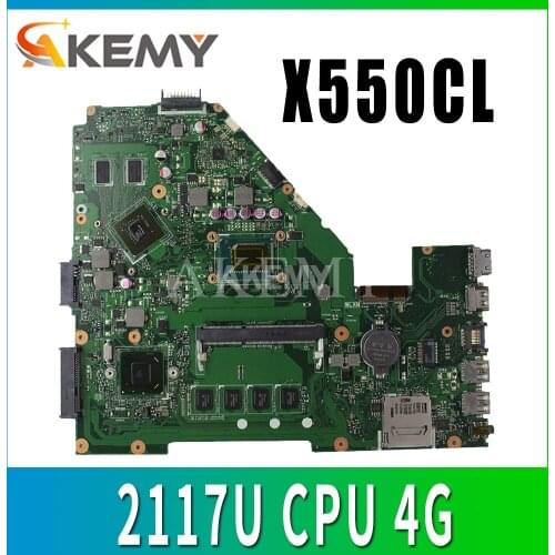 For ASUS R510C Y581C X550C X550CL X550CC X552C laptop motherboard tested 100% work original mainboard 1007U/2117U CPU 4G