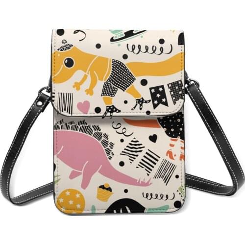 Fashion Woman Shoulder Bag Cool Dinosaurs Ladies Small Bag Wild Simple Female Daily Messenger Bag