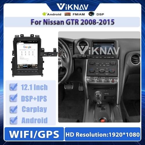 Multimedia HD Screen Android CarPlayer For Nissan GTR 2008-2015 GPS Audio Radio stereo GPS Navigation head Unit