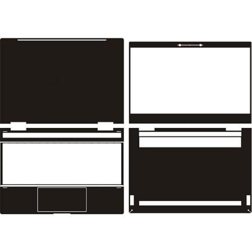 KH Laptop Sticker Skin Decal Carbon fiber Cover Protector for HP 13 AE027TU 13.3"