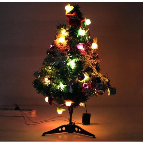 Christmas Decorations 60 cm Luminous Desktop Mini Christmas tree Christmas Decoration Supplies Christmas Tree A Small Pine Tree