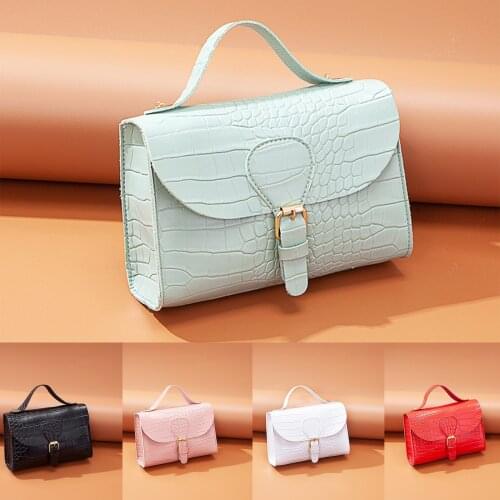 2021 New Handle Bag Women Retro Handbag Pu Leather Shoulder Totes Shoulder Handle Bag Female Small Subaxillary Bags Clutch#G30