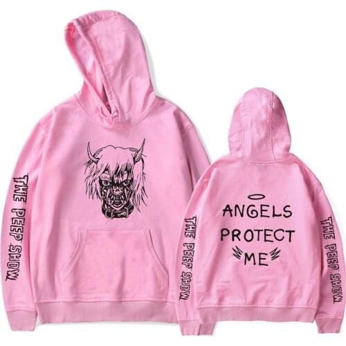 2019 New Lil Peep Hoodies Men Hooded Sweatshirts Men Pink Spring Autumn Hip Hop Harajuku Loose 4XL Hoodie Sweatshirt Streetwear