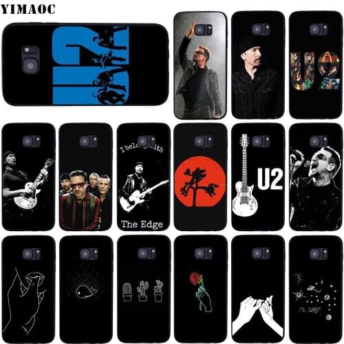 YIMAOC U2 Bono The Edge Case for Samsung Galaxy A7 A8 A9 A10 A20 A30 A40 A50 A70 M10 M20 M30 S10e J6 Plus