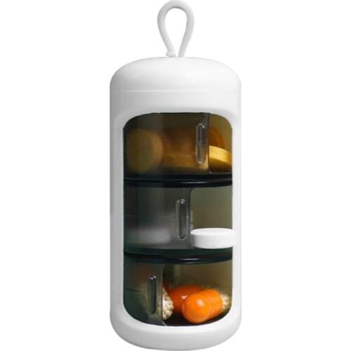 1Pcs 3 Grids Pill Box Portable Travel Medicine Case Vitamin Medicine Tablet Mini Storage Dispenser Candy Box Pills Organizer