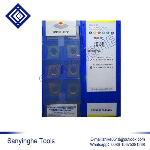 Free shipping high quality 10pcs/lots YBG302 XEEC1206 cnc carbide turning inserts