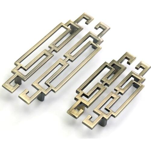 2PCS Chinese Classic Furniture Handles Drawer Pulls Wardrobe Cupboard Door Pull Handle Kitchen Cabinet Knobs and Handles