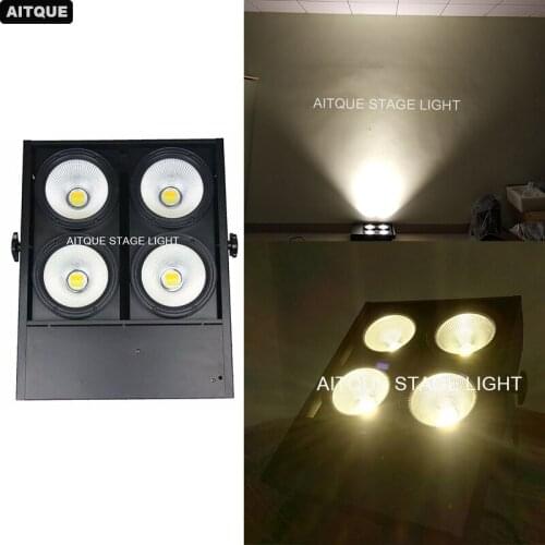 8lot Led dj blinder light 4x100w led blinder white pixel light cob led spot fixture Lightings theater for sale
