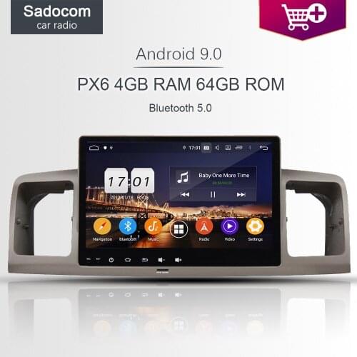 9" DSP PX6 Android 9.0 8 Core 4GB 64GB Car RADIO DVD Player Wifi car radio 5.0 RDS GPS For Toyota Universal 2010 2011 2012-2014