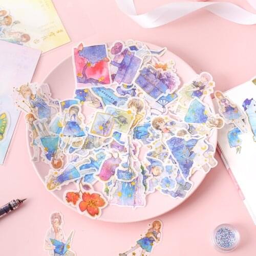 Washi Paper Sticker Pack Starry Sky Cute Sticker Stationery Diary Album Decoration Sealing Sticker Kids Gift School Supplies