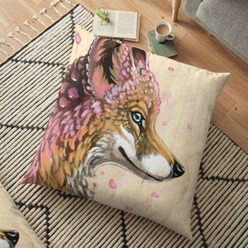 Flower Fox Printed Decorative Cushion Sofa Cover Pillow Pillowcase Springtime Decorations For Home Decor Pillow Cover 2021