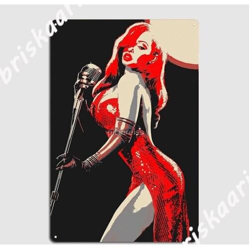 Jessica Rabbit Pin Up Poster Metal Plaque Plaques Funny Party Club Party Tin sign Posters