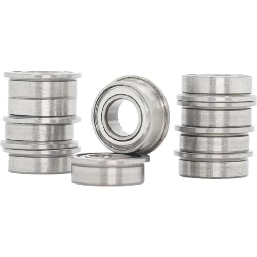 F687ZZ Flange Bearing 7x14x5 mm ABEC-1 ( 10 PCS ) F687 Z ZZ Flanged Ball Bearings