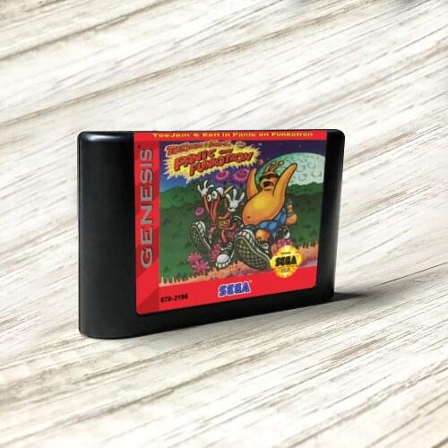 ToeJam & Earl in Panic on Funkotron - USA Label Flashkit MD Card for Sega Genesis Megadrive Video Game Console