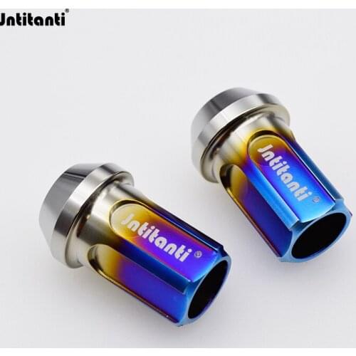 Jntitanti Gr5 Titanium anti theft lug nuts M12/14*1.25/1.5*35mm 20nut+1key with open end