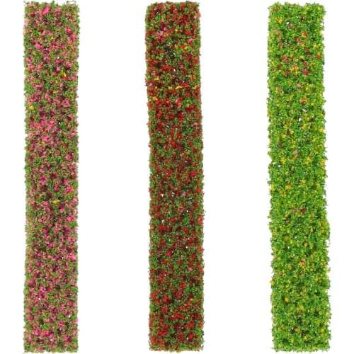 3Pcs Doll House Bushes Mini Garden Ornament Mini Flowerbed Shrubs Models Green Water Grass Viewing Home Garden Decor