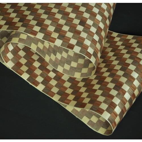 Natural Walnut Veneer Parquet Wood Veneer with Fleece Backer