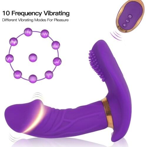 Wearable Dildo Vibrator For Women Powerful Panty Vibrator Wireless Remote Control Invisible Vibrating Eggs Sex Toys for Women