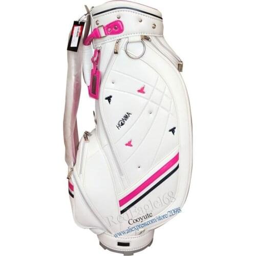 New Woman Golf Bag HONMA PU Golf Clubs Bag in Choice Pink 8 inch Standard Ball Package Golf Cart Bag Free Shipping