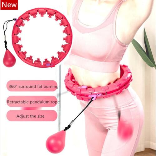 Sports Hoops Yoga Home Fitness Smart Hoop Circle Not Drop Adjustable Waist Training Ring Belly Trainer Abdominal Weight loss