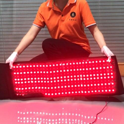 New 660nm LED Red Light and 850nm Near Infrared Light Therapy Devices Large Pads Belt Wearable Wrap for Body Pain