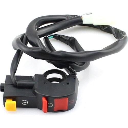 12V 22MM Motorcycle Handlebar Switch On-Off Electric Starter Stop Headlight Flameout Control Switch for ATV Dit bike Scooter New