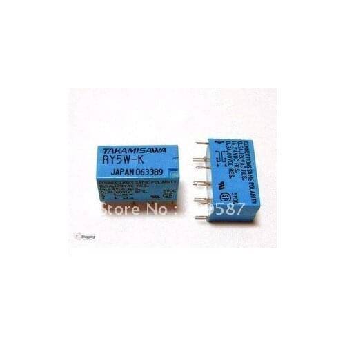 2pcs TAKAMISAWA RY5W-K RY12W-K RY24W-K 5/12/24V DPDT Signal Relay