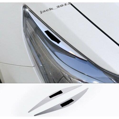 Exterior stainless Front Headlight Brows Refit for Nissan TEANA ALTIMA 2016-2018