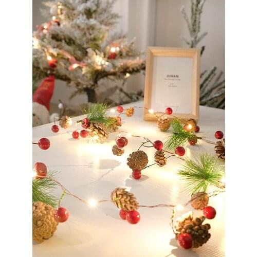 Christmas decoration scene layout Christmas tree handmade DIY small jewelry shop window creative pendant atmosphere light