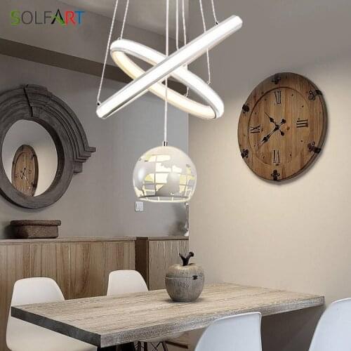 Modern Pendant Lamp For Kitchen Lighting Fixture WIth Earth Lamparas Pendant Lights Loft Lamp