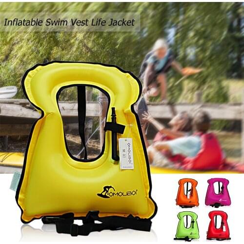 Polyester Adult Life Vest Jacket Inflatable Vest Life Jacket for Snorkeling Floating Device Swiming Drifting Surfing Water Sport