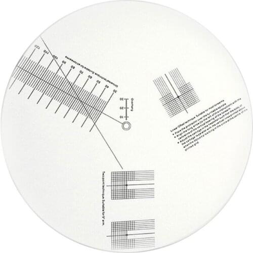 Anti-Sliding LP Vinyl Record Pickup Calibration Plate Distance Gauge Protractor Adjustment Tool Ruler for Turntable