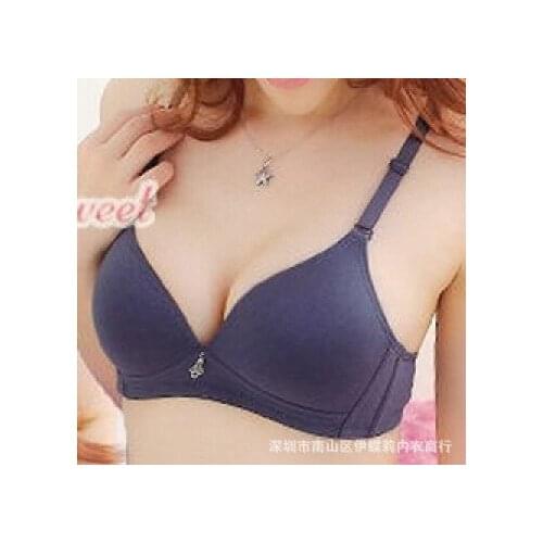 Gather women brassiere cotton bra sexy gather breast push up bra women brassiere push up boost bra for women sexy without briefs