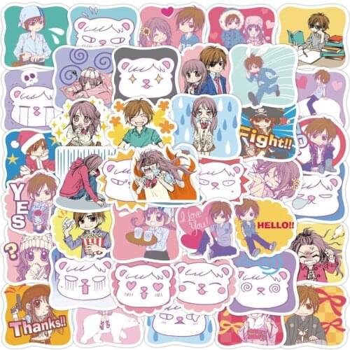 40pcs/set Cartoon Lovers Stickers Cute Love Couple Sticker DIY Scrapbooking Case Phone Computer Diary Decoration Kids Toy