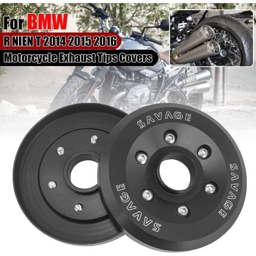 For BMW R9T R NINE T NineT 2014 2015 2016 CNC Aluminum Exhaust Muffler Tip Tail Cover End Cap Protector Motorcycle Accessories