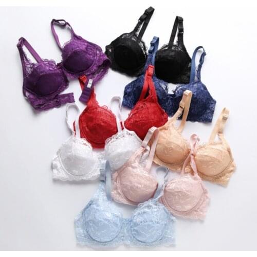 New Wholesale Seamless Push Up Bras Casual Women Sexy Lace Bras Thin Section Bra Underwear