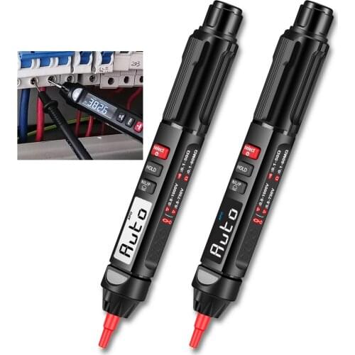 Digital Multimeter Pen Type Meter 6000 Counts with Non Contact AC/DC Voltage Resistance Capacitance Hz Tester Tool Measurement