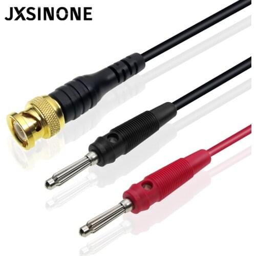 Cleqee P1067 Gold plated Pure Copper BNC Male plug to 4mm Stackable Banana Plug Test Lead