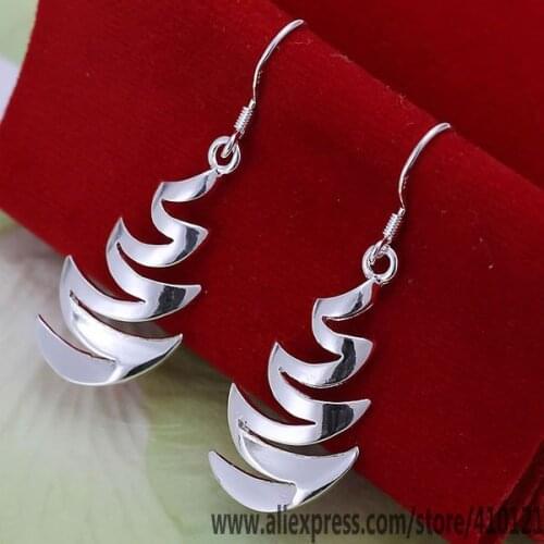 E203 Hot Sale Silver Color Jewelry, Wholesale Factory Price Fashion Crescent Moon Earrings /dljamcqa Ewrannya
