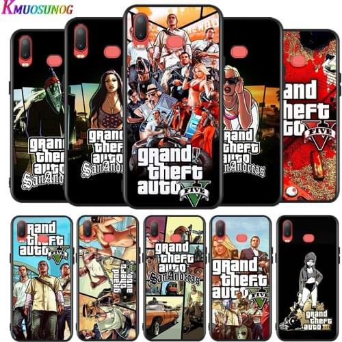 Grand Theft Auto GTA for Samsung Galaxy A9 A8 Star A750 A7 A6 A5 A3 Plus 2018 2017 2016 Silicone Black Phone Case Soft Cover
